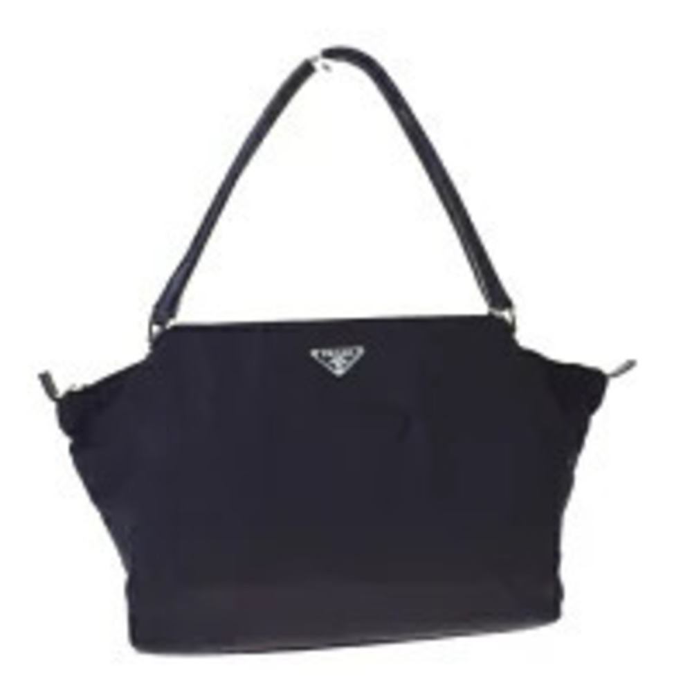 Prada Tessuto Saffiano shoulder Hobo bag Black